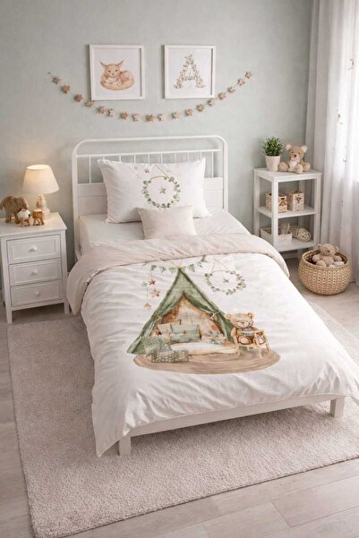 Golden %100 Pamuk Dream Garden 100x150 cm Bebek Nevresim Takımı
