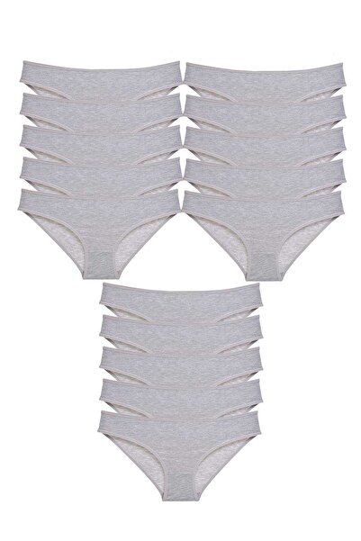 Mestore طقم سراويل داخلية نسائية من الليكرا مكونة من 15 قطعة، لون رمادي