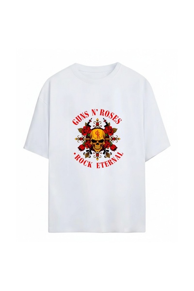 SVART WEAR Guns N' Roses Printed Unisex Oversized 100% Cotton Pack T-Shirts