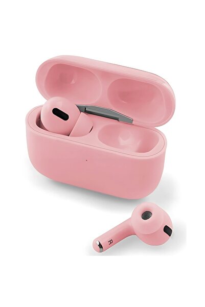 iTin Casti Bluetooth Pro 3 - Sunet HD Dual True Stereo, Microfon, Touch, Roz