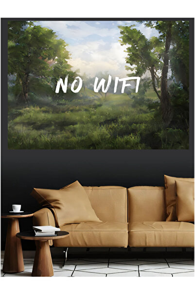 Mushen Studio Fără WIFI Peisaj de pădure Tablou pe pânză Efect de vopsea în u...