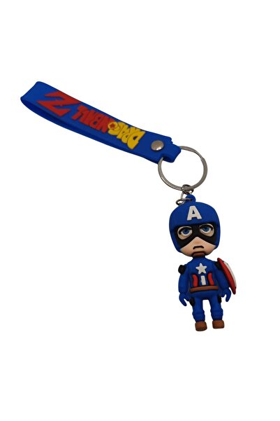 lindamina شخصية لطيفة من السيليكون سلسلة مفاتيح