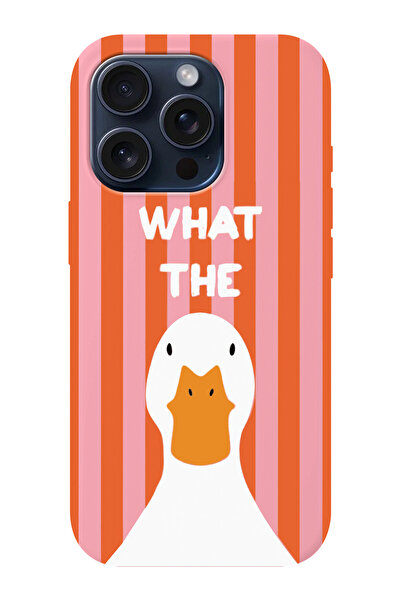 shoptocase iPhone 15 Pro Max Compatible What the Duck Patterned Microfiber In...
