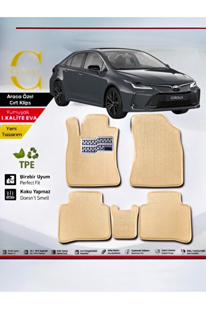 COLONY Toyota Corolla (2018-2026) Hücreli Premium 1.Kalite Eva Paspas Seti Pa...