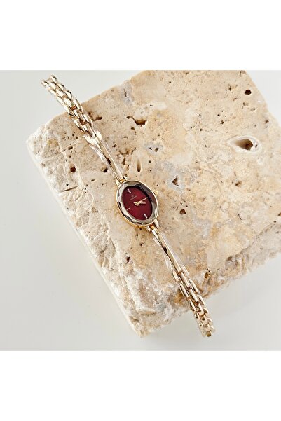 Vesce Atelier Sima Gold Saat Bordo