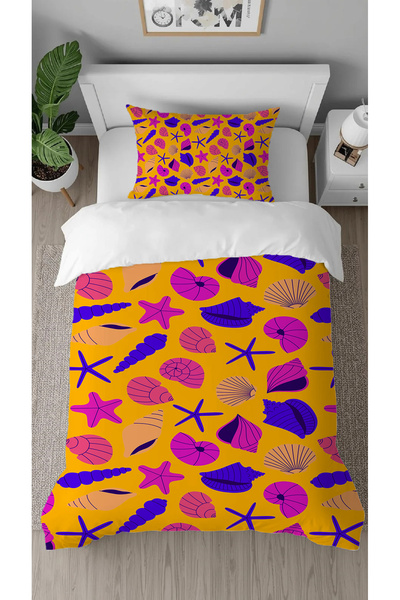 GREENDECOR Sea Star Patterned Specially Designed with Digital Print Pieces Be...