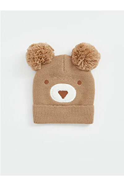 LC Waikiki Mixed Teddy Bear Look Baby Boy Beanie