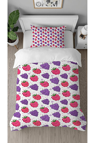 GREENDECOR Blackberry Raspberry Fruit Patterned Special Design Pack of Digita...
