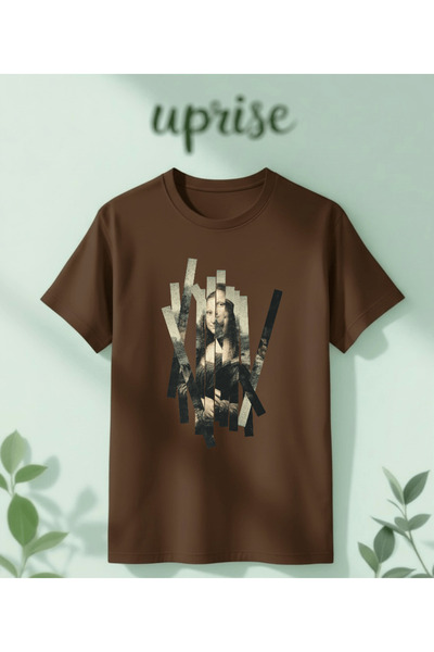 Vordevia Mona Lisa Printed Cotton Lu Oversized T-Shirt