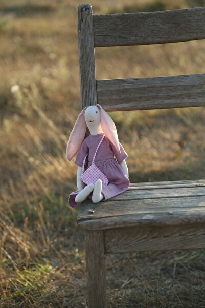 Pure Lille Oyuncak Bebek Lilu Tavşan %100 Pamuk El Yapımı Bez Bebek Oyun ve U...