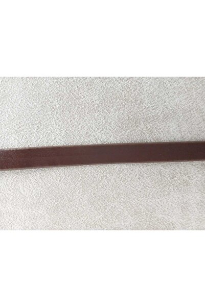 hobi duragı 20*1.5 mm Brown Plain Satin Leather-Look Column Ribbon-1 Meter