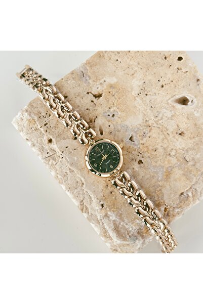 Vesce Atelier Lessi Gold Saat Yeşil