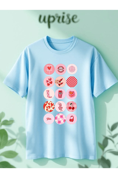 Vordevia Girls Things Printed Cotton Lu Oversized T-Shirt