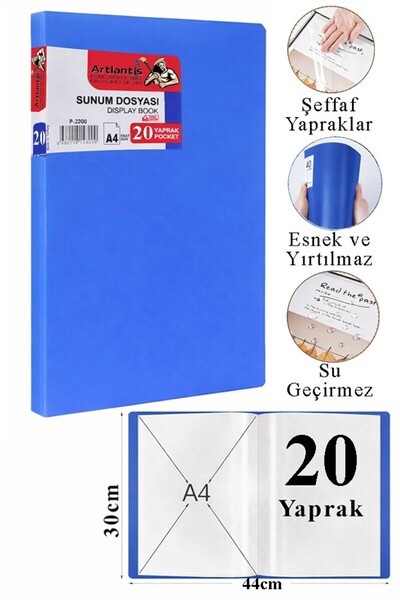 Artlantis Dosar de prezentare 1 pachet de 20 de pungi Catalog cu dosare 20 de...