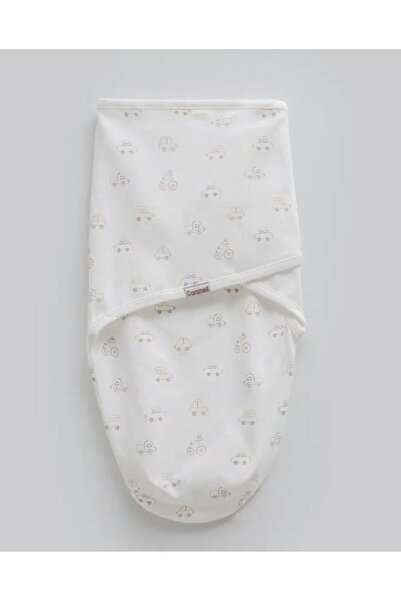 Caramell Incibaby %100 Cotton First Car Araba Patterned Baby Boy Swaddle