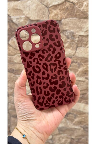 Vip Case iPhone 13 Pro Max Compatible Leopard Patterned Silicone Shock-Absorb...