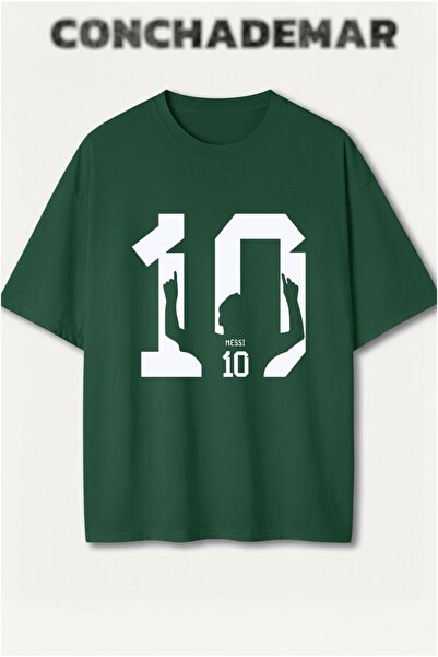 Vordevia Messi Printed Premium Oversized Cotton Lu T-Shirt