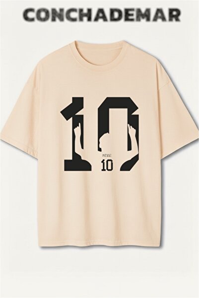 Vordevia Messi Printed Premium Oversized Cotton Lu T-Shirt