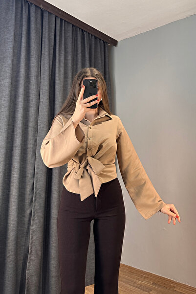 Sorridi Spanish Style Belted Shirt with Tie at the Waist