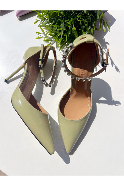 labor Selection Rugan Sivri Burun Taşlı Stilletto