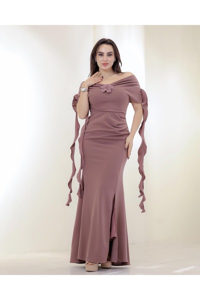 Opera Fashion Elegant off-shoulder evening dress