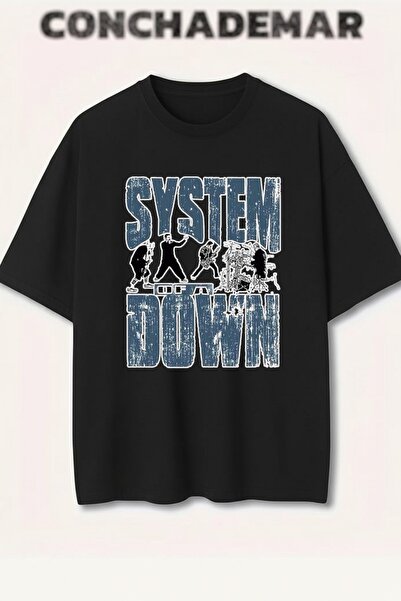 Vordevia Σίστημα Οφ και Οφ με τύπωμα Πρέμιουμ oversized Βαμβάκι lu Μπλουζάκι