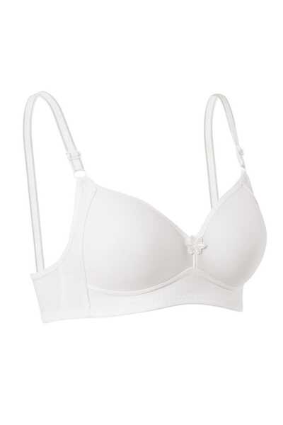 Mestore Wire-Free Silicone Recovery Bra White
