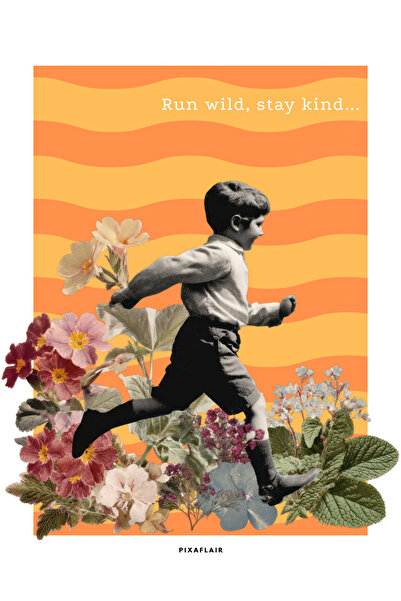 Pixaflair - Run Wild2 - Tablo - Çerçevesiz Dekor Poster