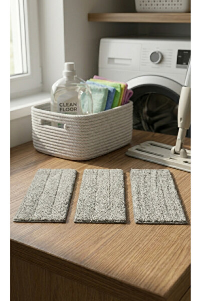 MEŞRA MAĞAZA 3 Adet Mikrofiber Tablet Mop Bezi (İKİ TARAFTAN GEÇİRMELİ)