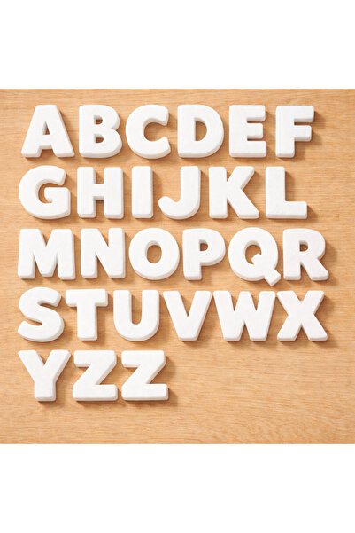 OEM Complete white polystyrene alphabet 15 cm