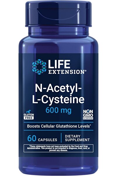 Life Extension مركب ن-أسيتيل-إل-سيستين النباتي، 600 ملغ، 60 كبسولة