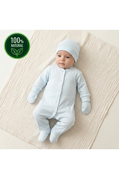 tinibud %100 Pamuk 3’lü Bebek Tulum Seti 0-3 & 3-6 Ay – Yumuşak, Nefes Alabil...