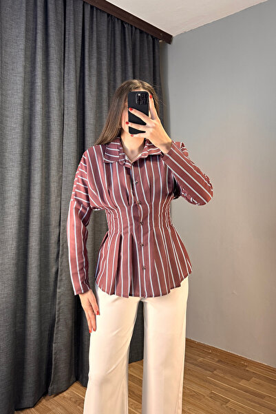 Sorridi Waist-Fitted Pen Design Shirt