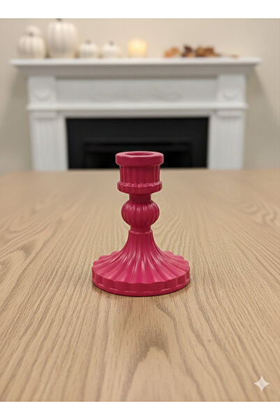 M&C Concept Fuşya Modern El Yapımı Dekoratif Şamdan ( mum dahil degildir.)