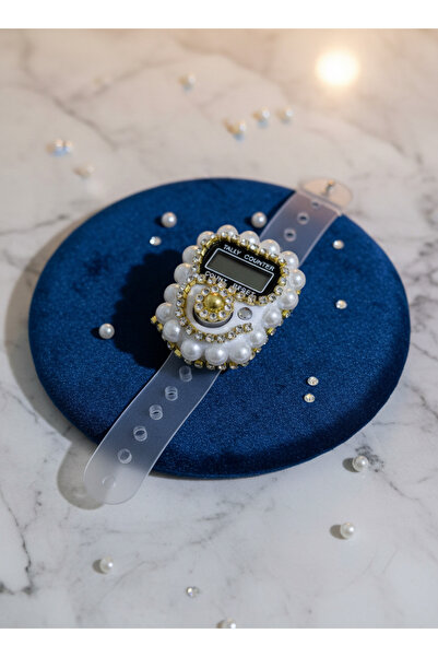 MYNAURA عداد رقمي مزود بتفاصيل من اللؤلؤ Zikirmatik