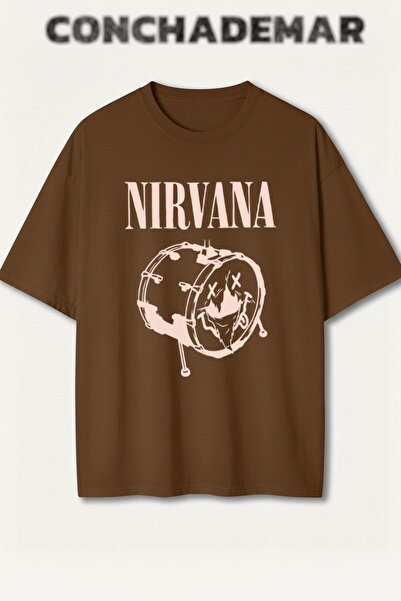 Vordevia Nirvana Štampano Premium Oversize kroj Pamuk lu T-shirt