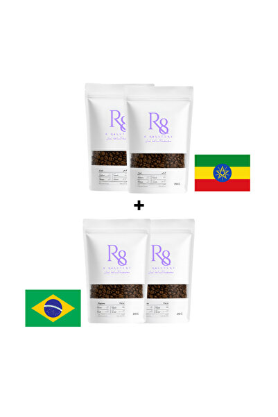 Roastery8 Double Double mix box Ethiopian Guji & Mogiana Brazilian 250gmX4