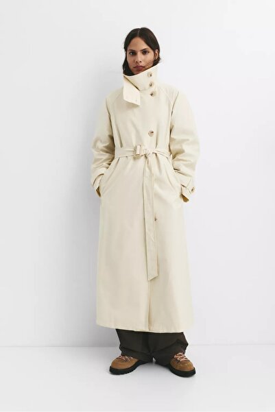 Butik Allbucks Pull&Bear Belt Pack Long Flowy Trench Coat Abpnb3748