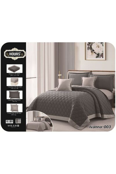 HOURS Summer compressed bedspread, king size, 4 pieces, double-sided