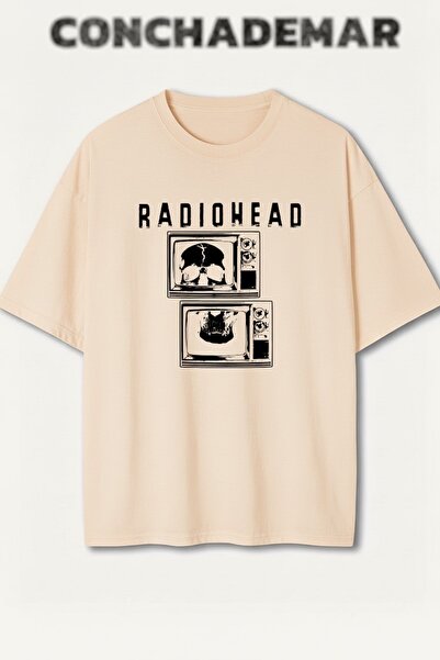 Vordevia تي شيرت راديوهيد مطبوع بريميوم أوفر سايز مكون من قطن قطع