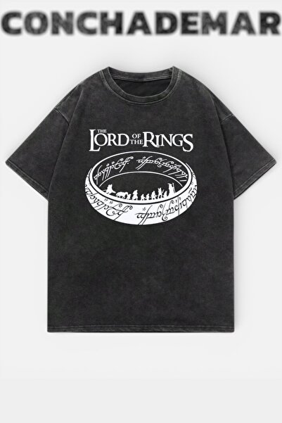 Vordevia Lord Of The Rings cu imprimeu Lavabil supradimensionat tricou Unisex...