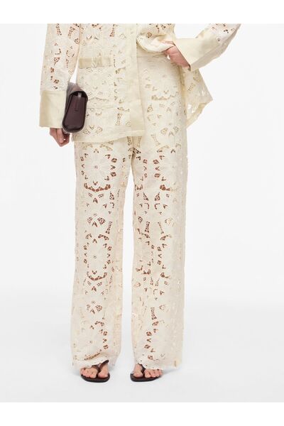 EDITED High Waist Hose Spitzen