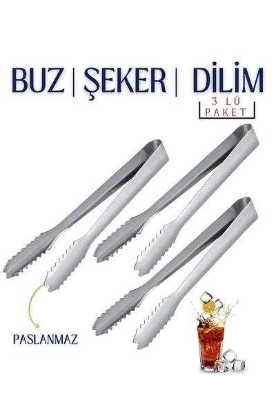 Creatividad Solutions Ice Tongs Tiff Any Design 3 Pack 718712