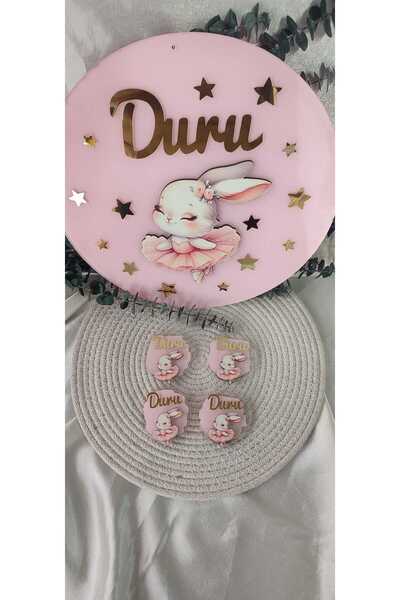 hoby shop Plexiglass Gift Magnet with Rabbit Figure, 10 Pieces and Door Ornament