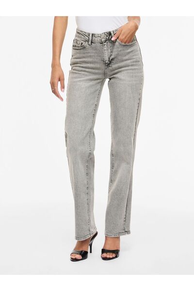 VILA Straight Fit Jeans VILISA Mid-Waist