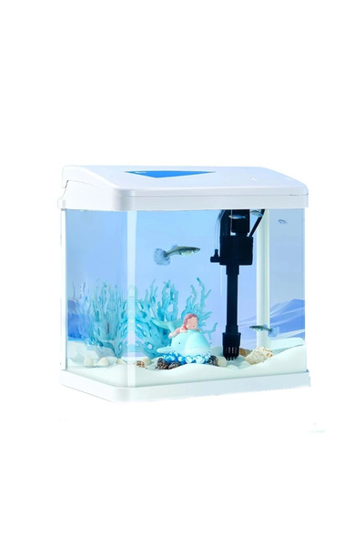 YEE YRW-W300 Komple Akvaryum Beyaz 31x20x34 Cm