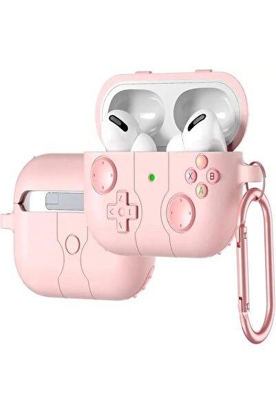 OEM AirPods 4 Silicone Case Pink 3D Gaming Design, Anti-Shock Protection, wit...