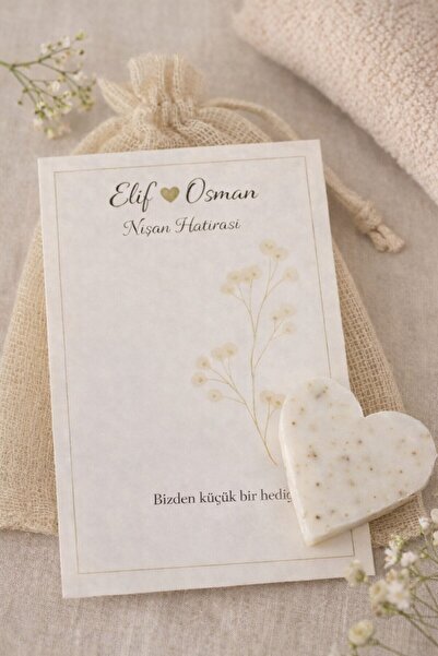 Emtory Home Lavantalı Doğal Kalpli Sabun | Kişiye Özel Kartlı Nikah Hediyesi ...