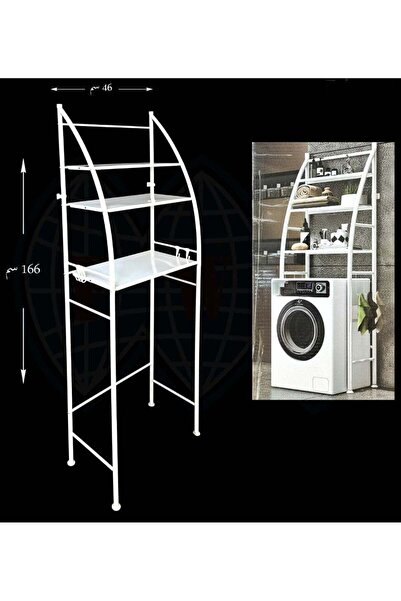 AZOZ MERCHLY Bathroom Storage Rack White