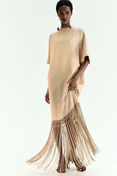 H&M Fringe-trimmed dress